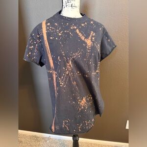 Orange Splatter Short Sleeve Tee